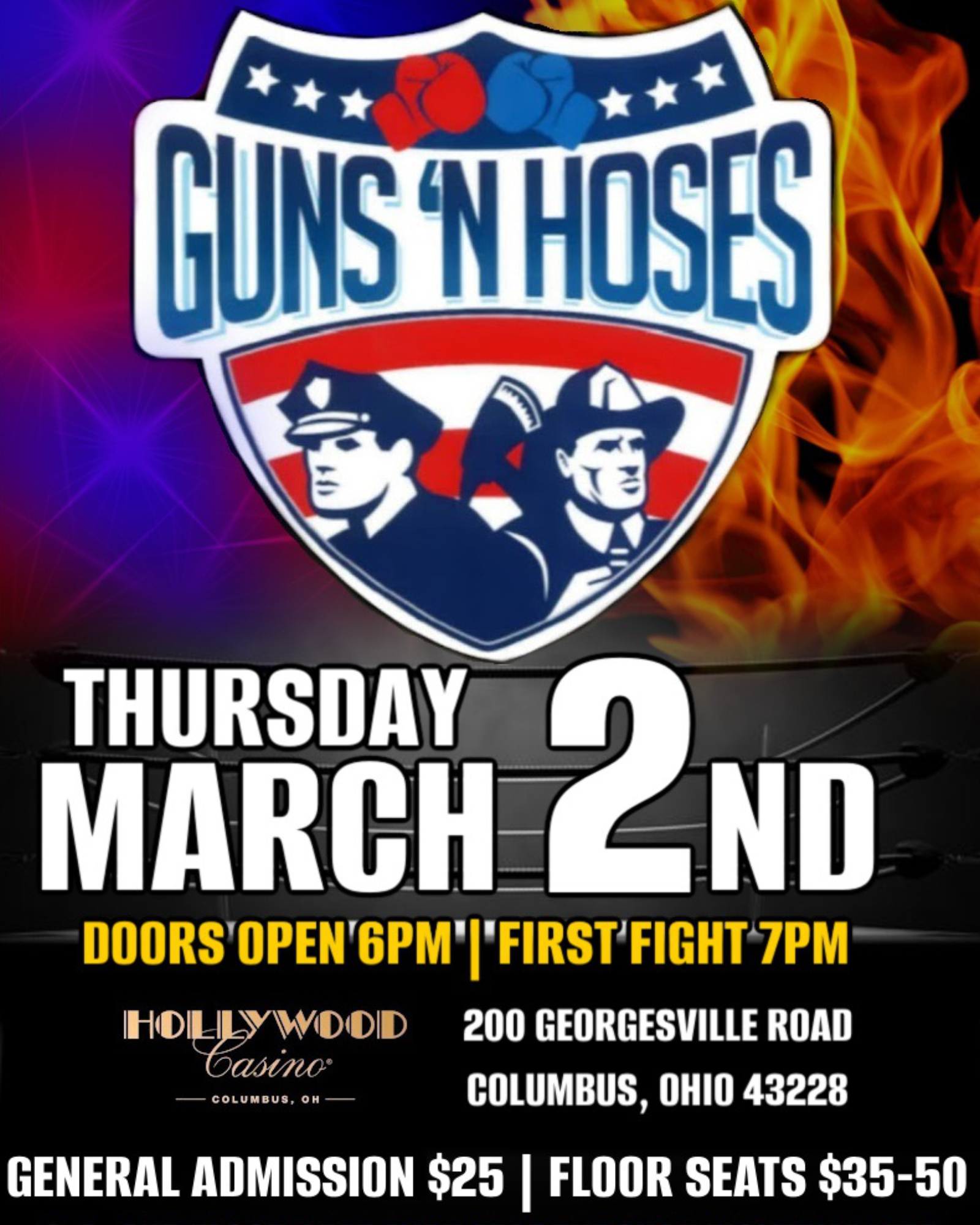 Guns and Hoses Boxing 2023 Live on Combat Sports Now